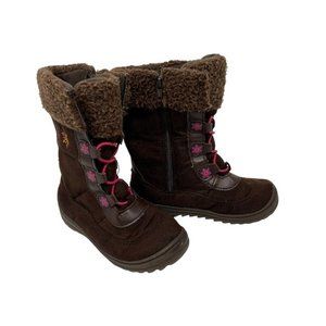 Girl's OshKosh Winter Boots -  Brown & Pink - Size Girls Size‎ 10M
